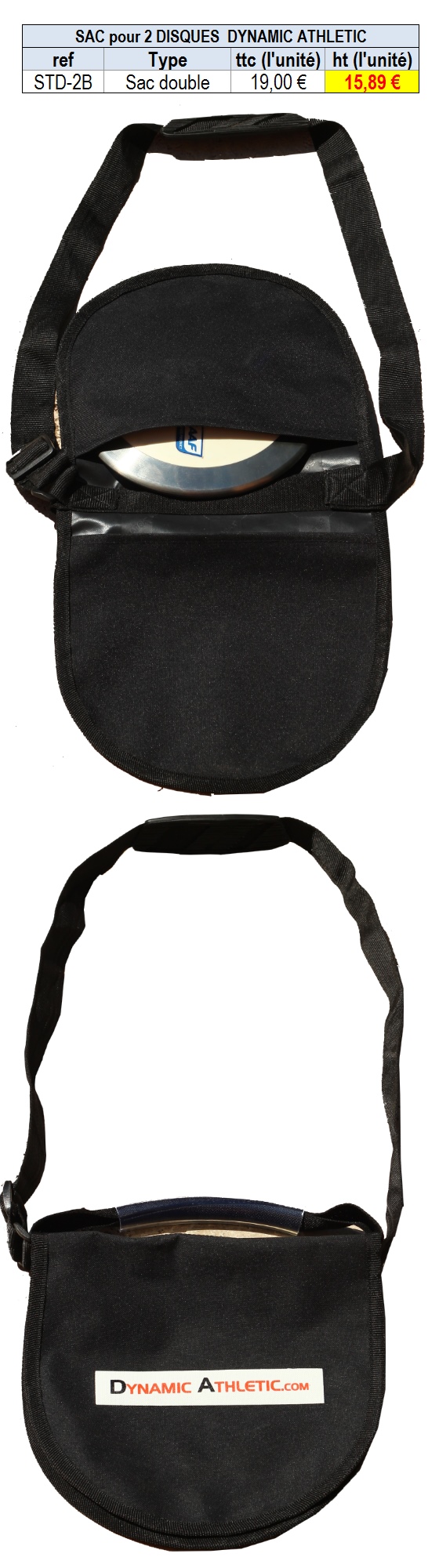  Sac de transport DISQUE double poche DYNAMIC