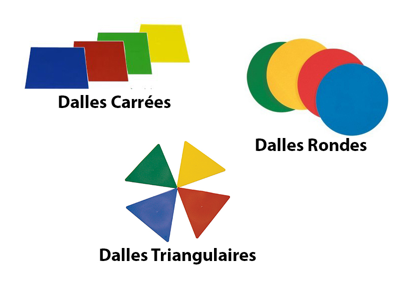 Marquage au sol - Dalles Rondes, Carrées et Triangulaires